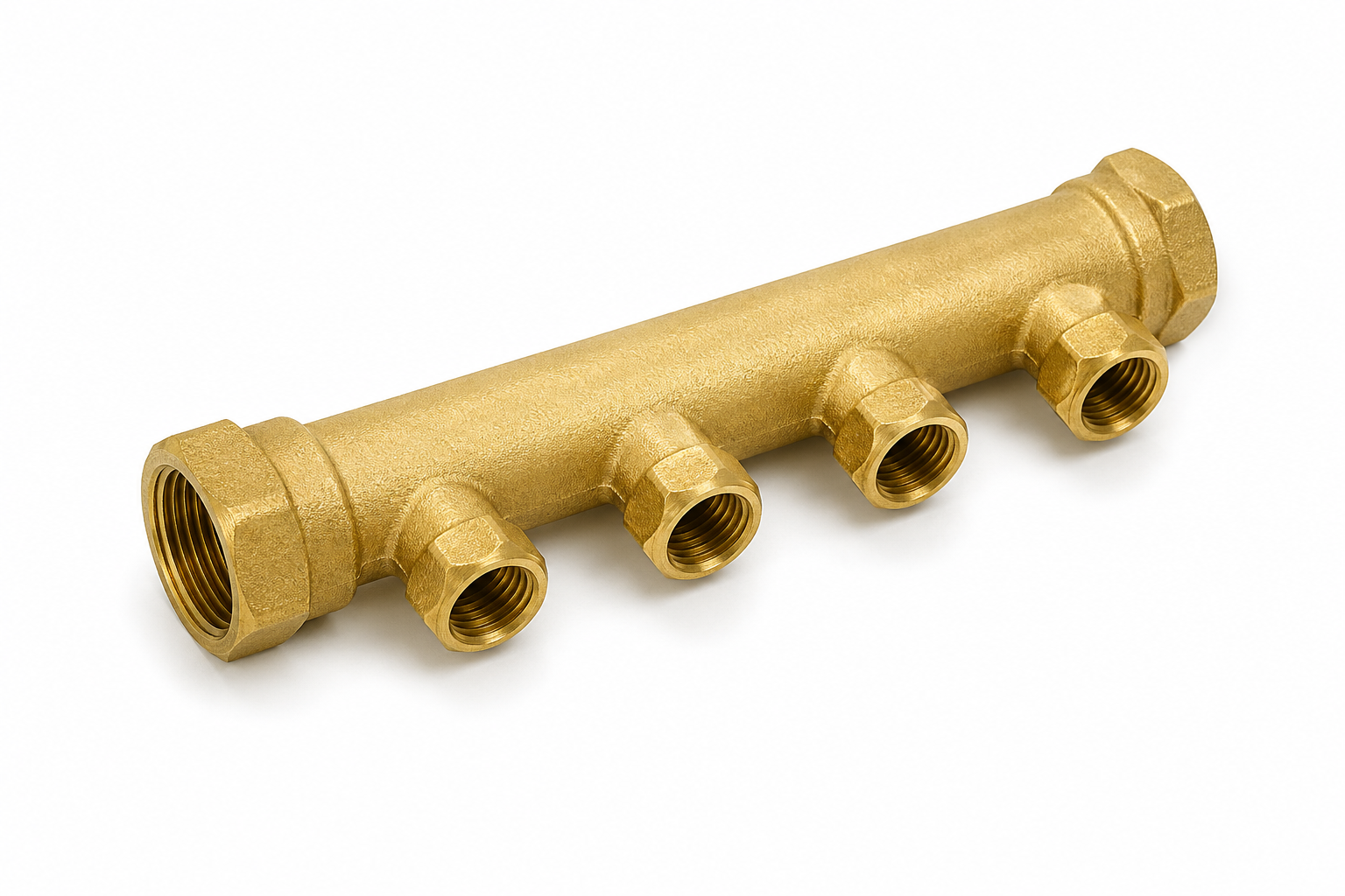 Brass PEX manifold header